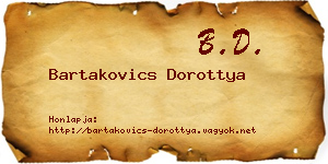 Bartakovics Dorottya névjegykártya