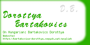 dorottya bartakovics business card